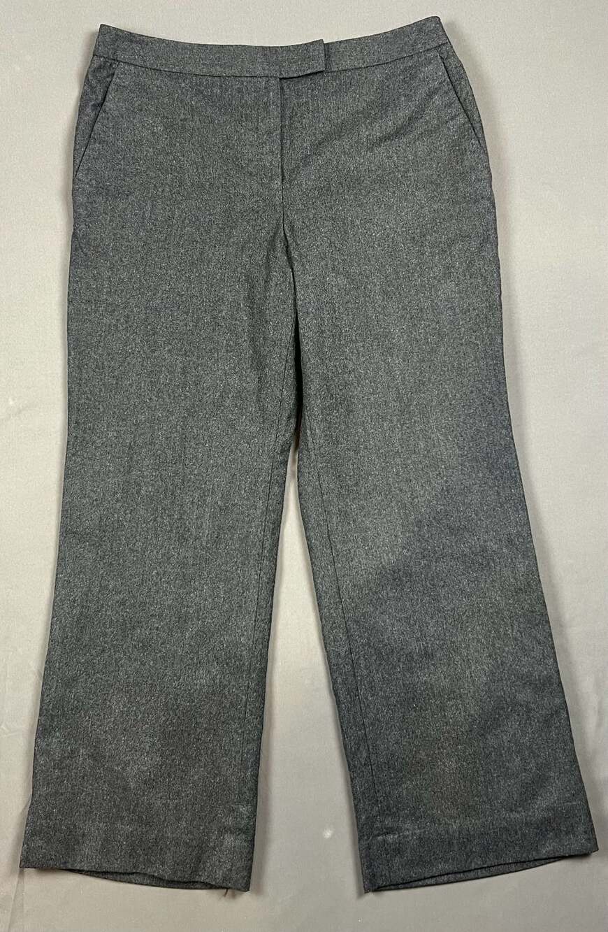 Brooks Brothers Wool Trousers Size 12 Gray Vitale Barberis Canonico